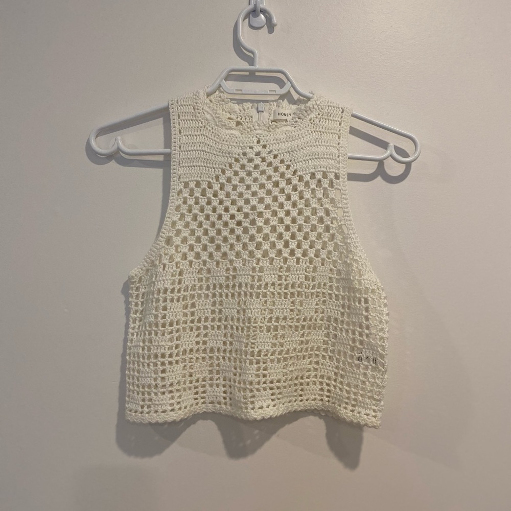 Honeypunch Crochet crop top